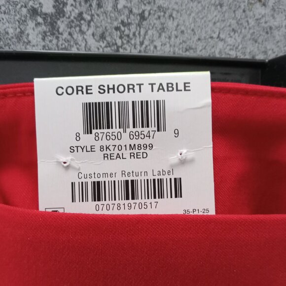 NWT WOMENS INTERNATIONAL CONCEPTS MID RISE RED SHORTS SIZE 4 - Picture 4 of 4